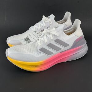 NEW adidas Ultraboost 5 White Orange Pink Gradient Running Shoes Men's Size 12
